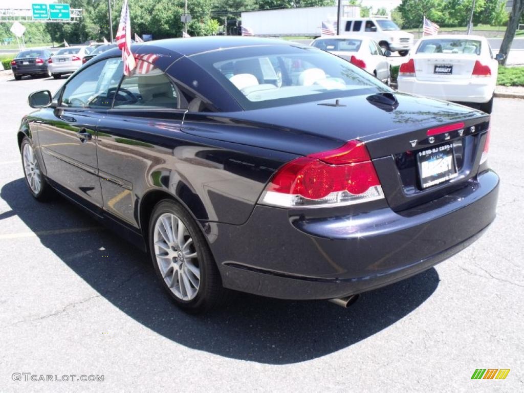 2009 C70 T5 Convertible - Magic Blue Metallic / Calcite photo #13