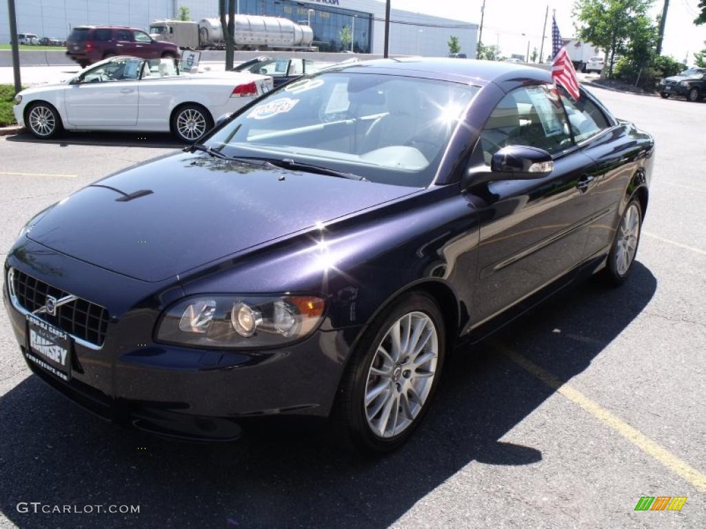 2009 C70 T5 Convertible - Magic Blue Metallic / Calcite photo #15