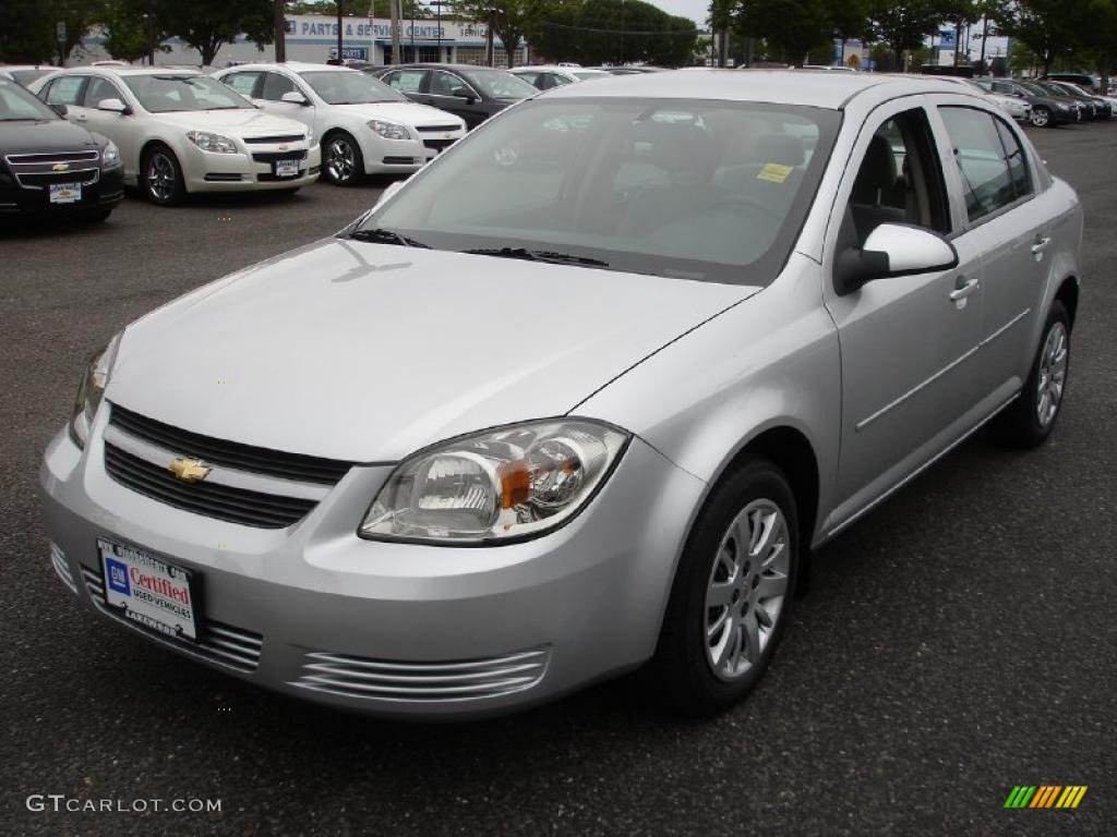 2010 Cobalt LT Sedan - Silver Ice Metallic / Gray photo #1