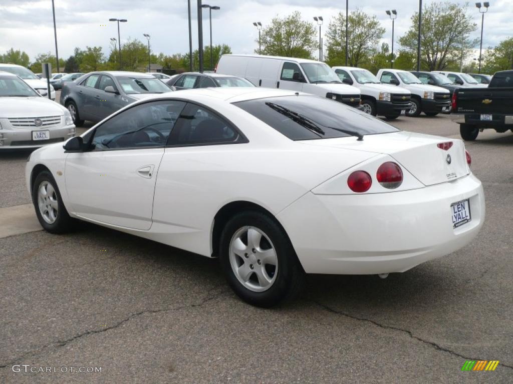 2000 Cougar V6 - Vibrant White / Graystone photo #4