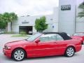 2006 Electric Red BMW 3 Series 325i Convertible  photo #2