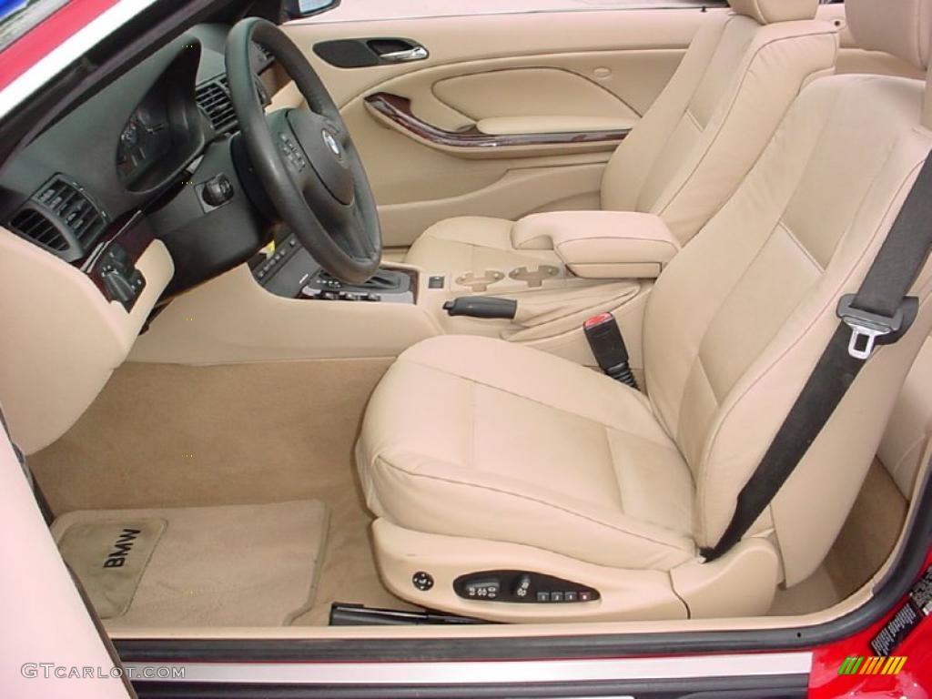 2006 3 Series 325i Convertible - Electric Red / Beige photo #12