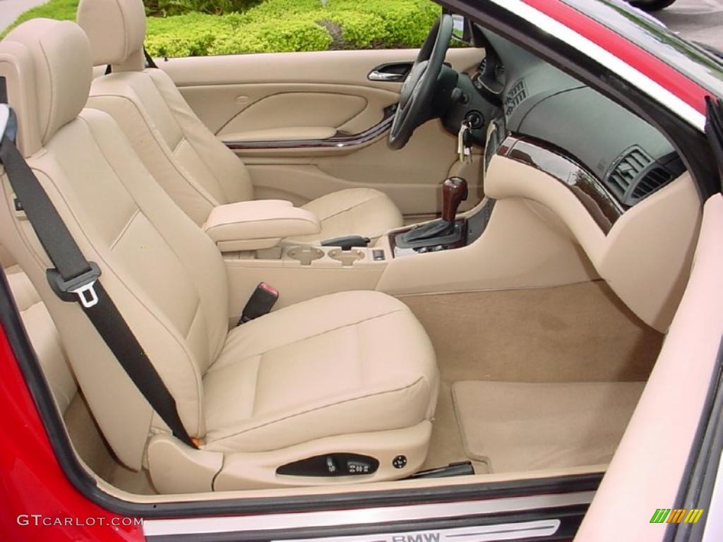 2006 3 Series 325i Convertible - Electric Red / Beige photo #14