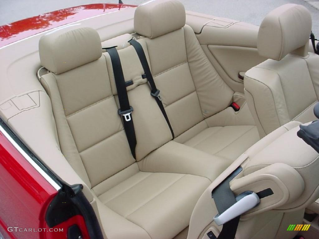 2006 3 Series 325i Convertible - Electric Red / Beige photo #15