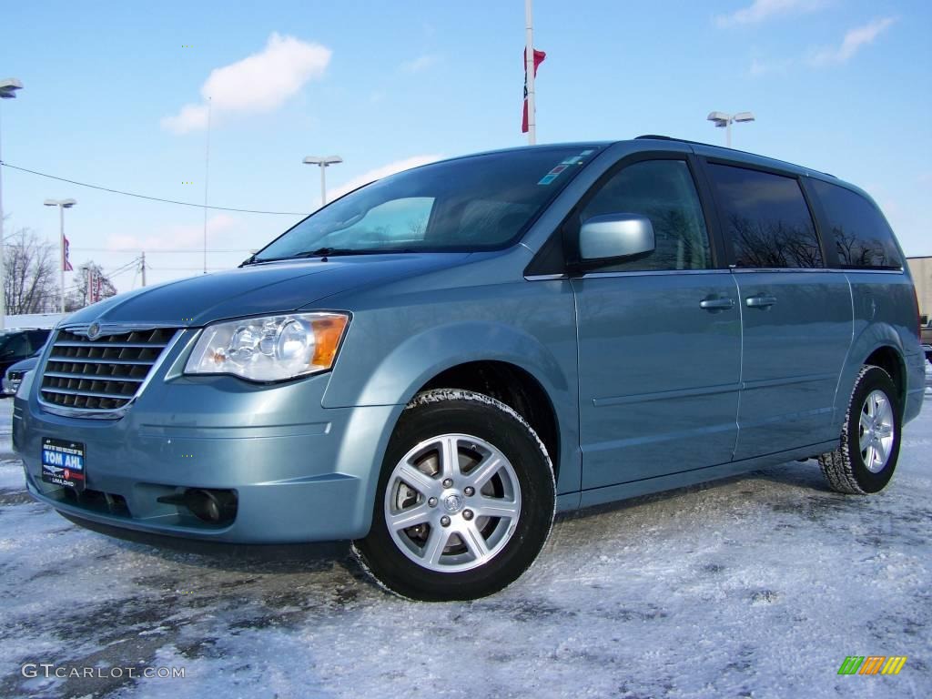 2008 Town & Country Touring - Clearwater Blue Pearlcoat / Medium Slate Gray/Light Shale photo #1