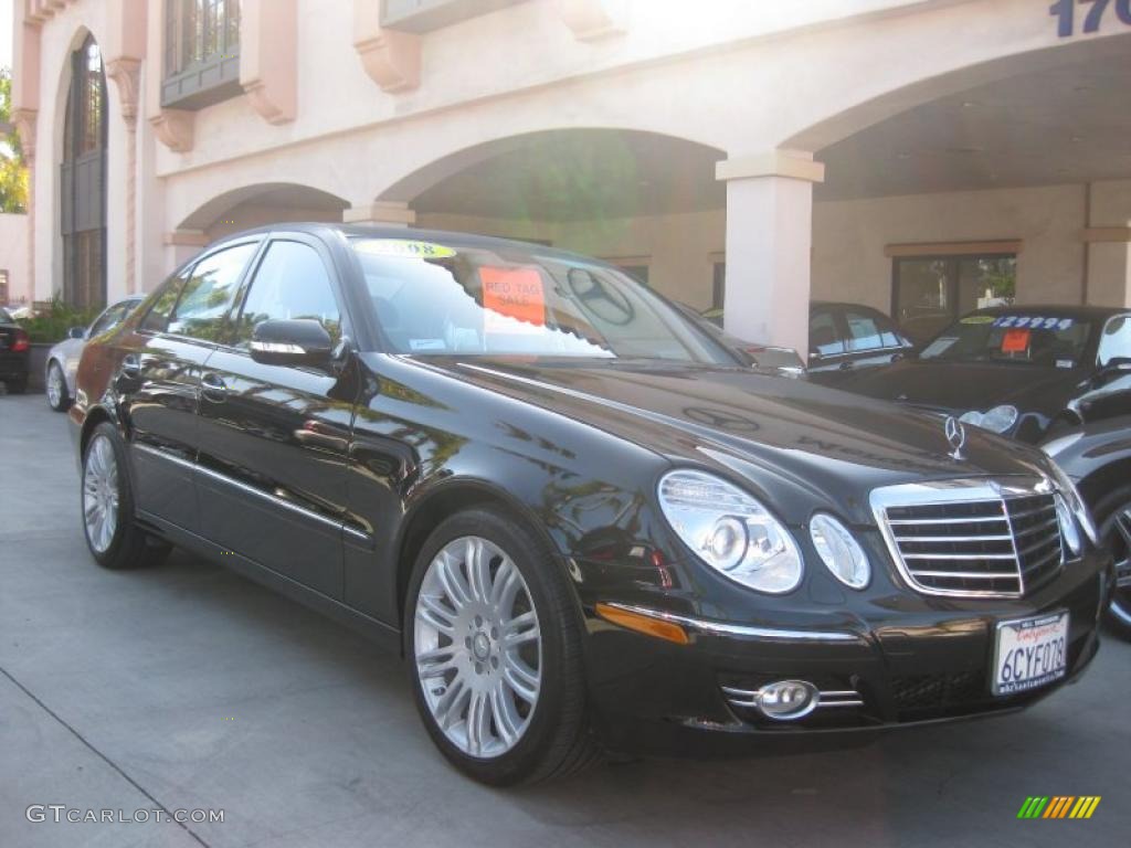 2008 E 350 Sedan - Black / Black photo #1