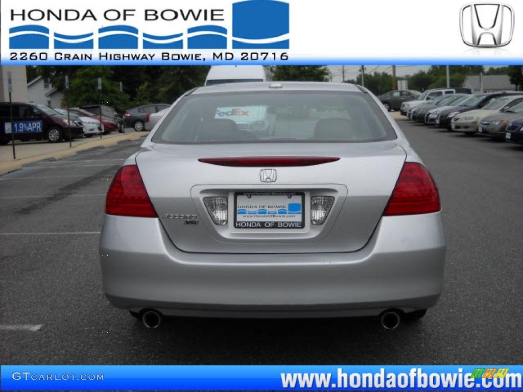 2006 Accord EX-L V6 Sedan - Alabaster Silver Metallic / Black photo #4