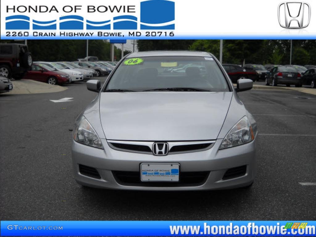 2006 Accord EX-L V6 Sedan - Alabaster Silver Metallic / Black photo #8