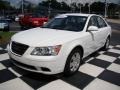 2009 Powder White Pearl Hyundai Sonata GLS  photo #3