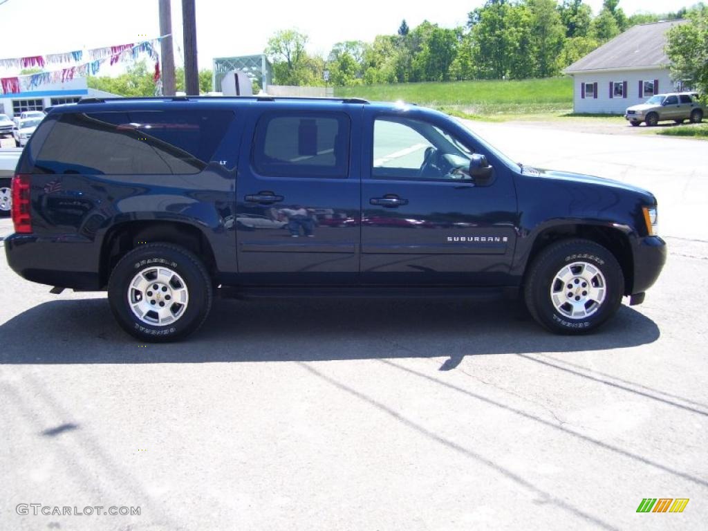 2007 Suburban 1500 LT 4x4 - Dark Blue Metallic / Ebony photo #2