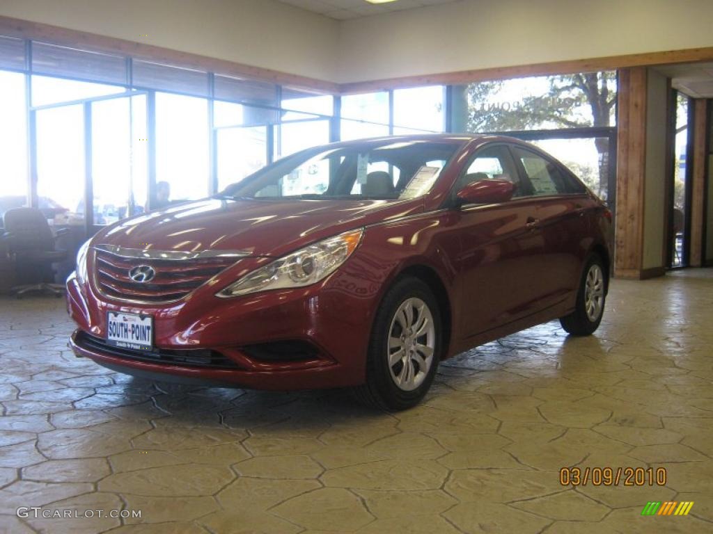 2011 Sonata GLS - Venetian Red / Camel photo #2