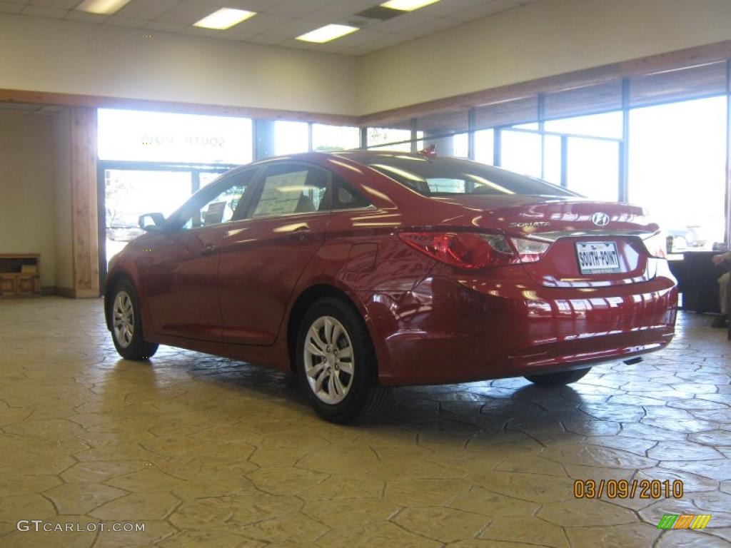 2011 Sonata GLS - Venetian Red / Camel photo #3
