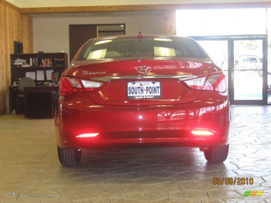 2011 Sonata GLS - Venetian Red / Camel photo #4