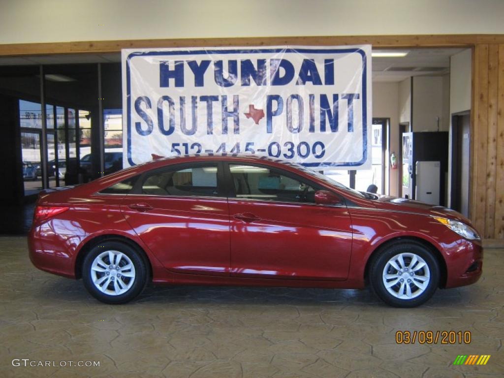 2011 Sonata GLS - Venetian Red / Camel photo #5