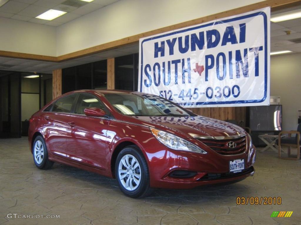 2011 Sonata GLS - Venetian Red / Camel photo #6
