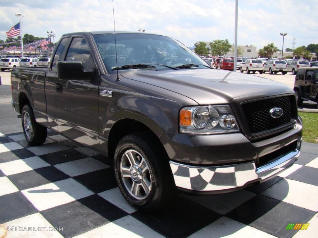 2005 F150 XLT Regular Cab - Dark Shadow Grey Metallic / Medium Flint Grey photo #6