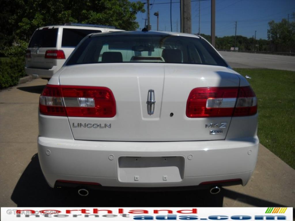 2008 MKZ AWD Sedan - White Suede / Light Stone photo #2