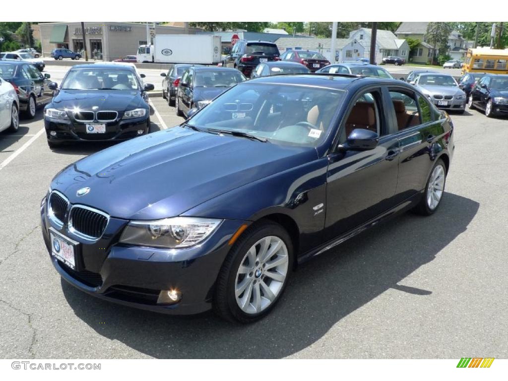 2010 3 Series 328i xDrive Sedan - Jet Black / Saddle Brown Dakota Leather photo #7