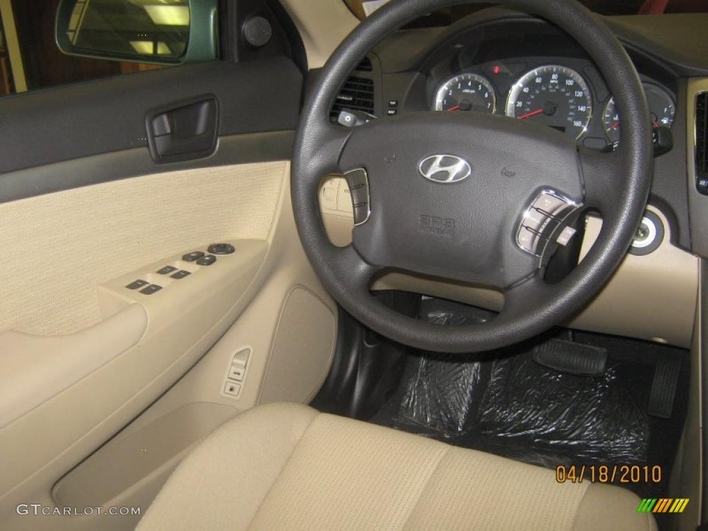 2010 Sonata GLS - Dark Cherry Red / Camel photo #12