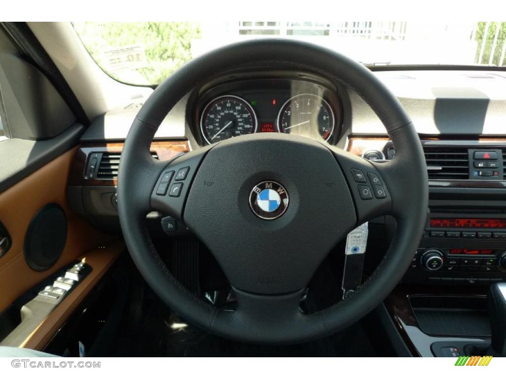 2010 3 Series 328i xDrive Sedan - Jet Black / Saddle Brown Dakota Leather photo #36