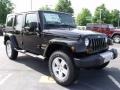 2010 Black Jeep Wrangler Unlimited Sahara 4x4  photo #4