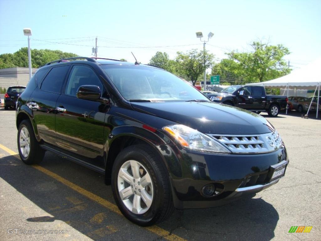 2007 Murano S AWD - Super Black / Charcoal photo #13