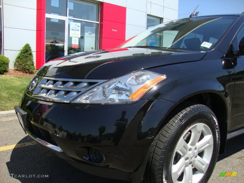 2007 Murano S AWD - Super Black / Charcoal photo #16