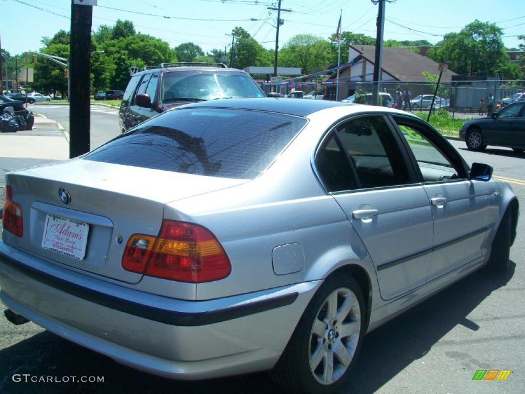 2003 3 Series 330i Sedan - Titanium Silver Metallic / Black photo #6