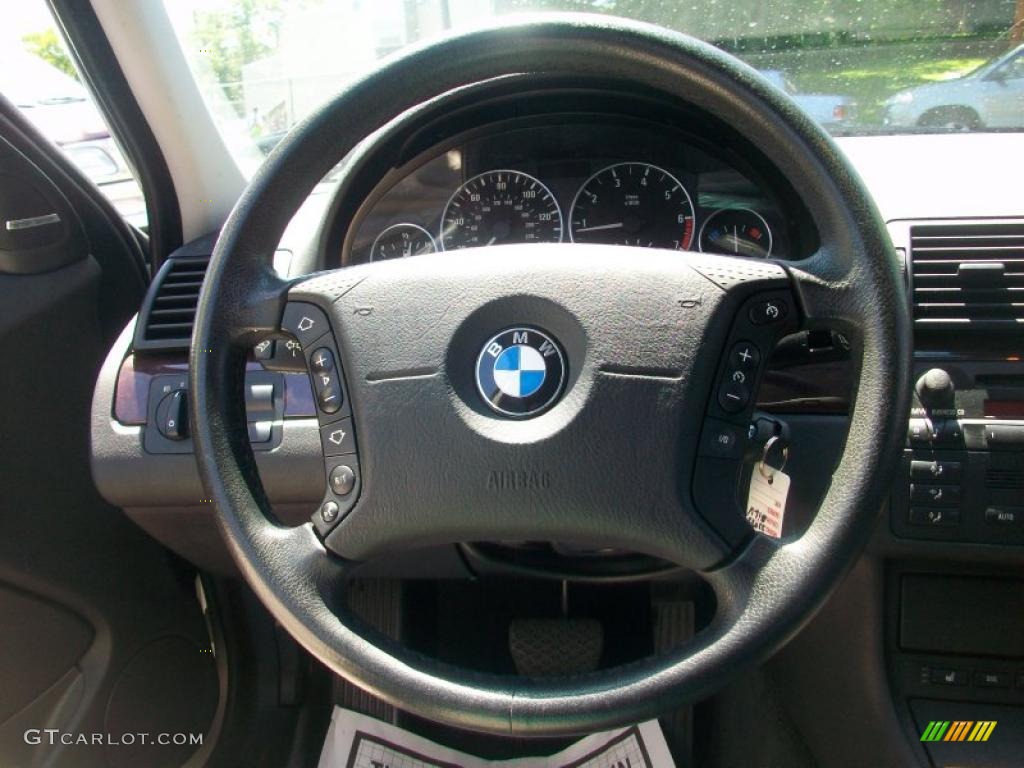 2003 3 Series 330i Sedan - Titanium Silver Metallic / Black photo #17