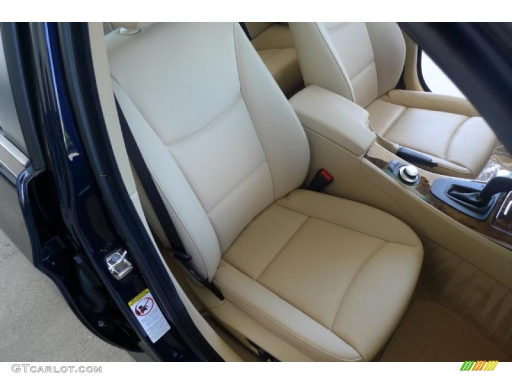 2007 3 Series 328xi Sedan - Monaco Blue Metallic / Beige photo #32