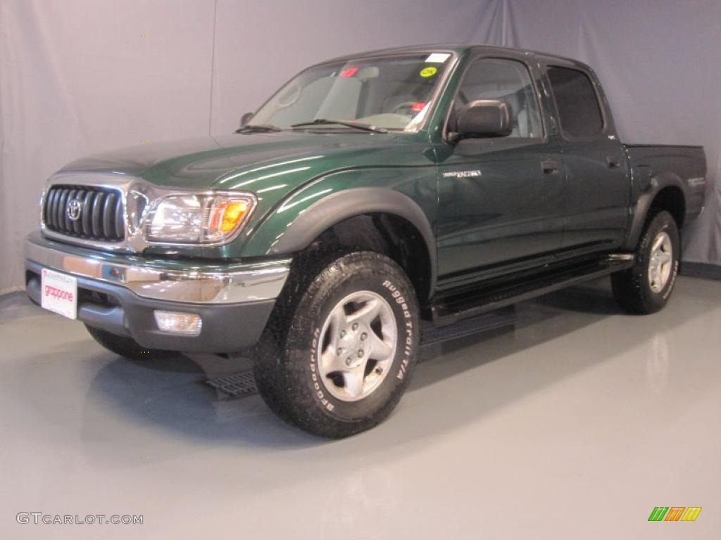 2003 Tacoma V6 PreRunner Double Cab - Imperial Jade Green Mica / Oak photo #1