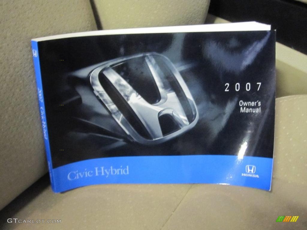 2007 Civic Hybrid Sedan - Borrego Beige Metallic / Ivory photo #10