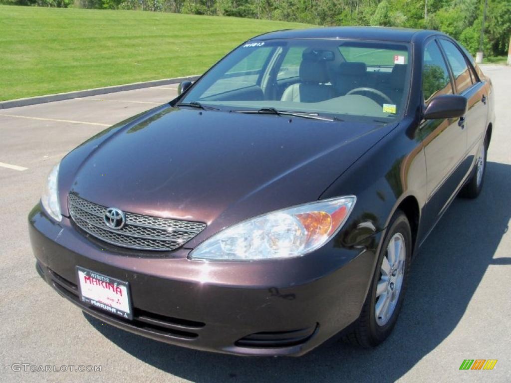 2002 Camry LE V6 - Black Walnut Pearl / Stone photo #1