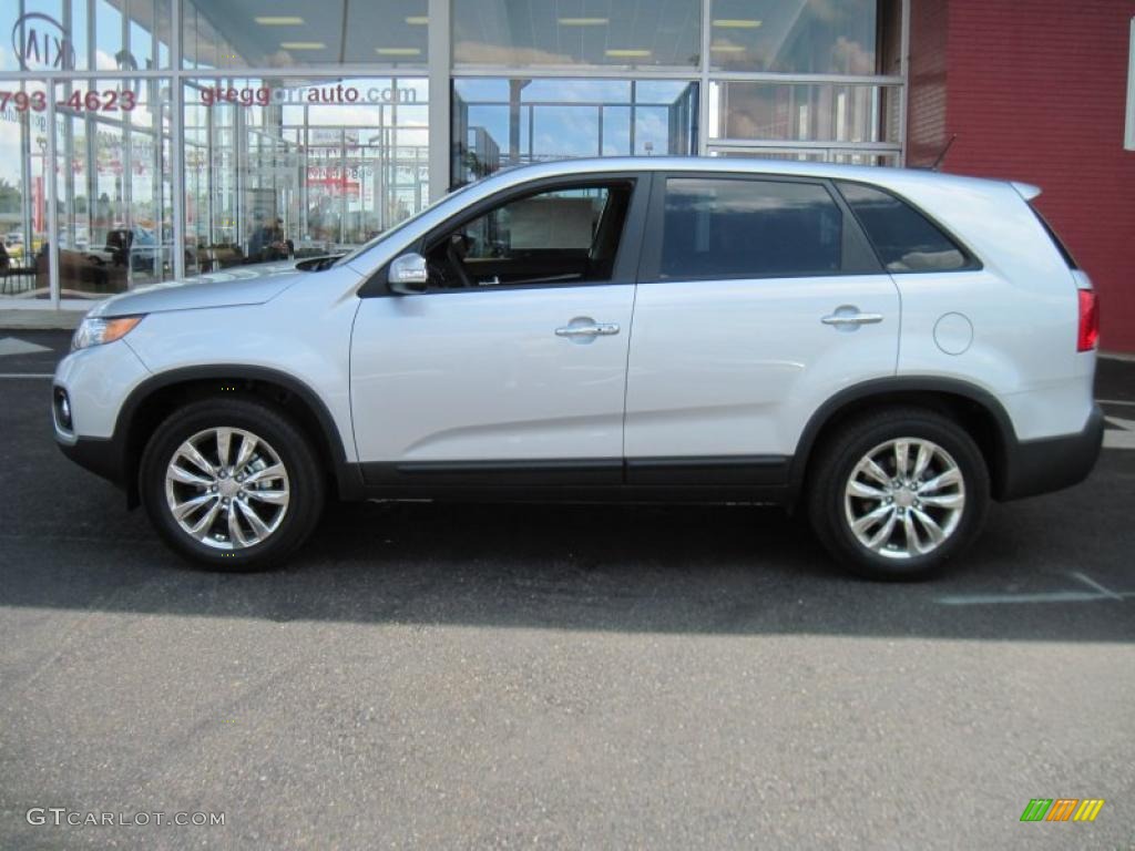 2011 Sorento EX V6 - Bright Silver / Black photo #3