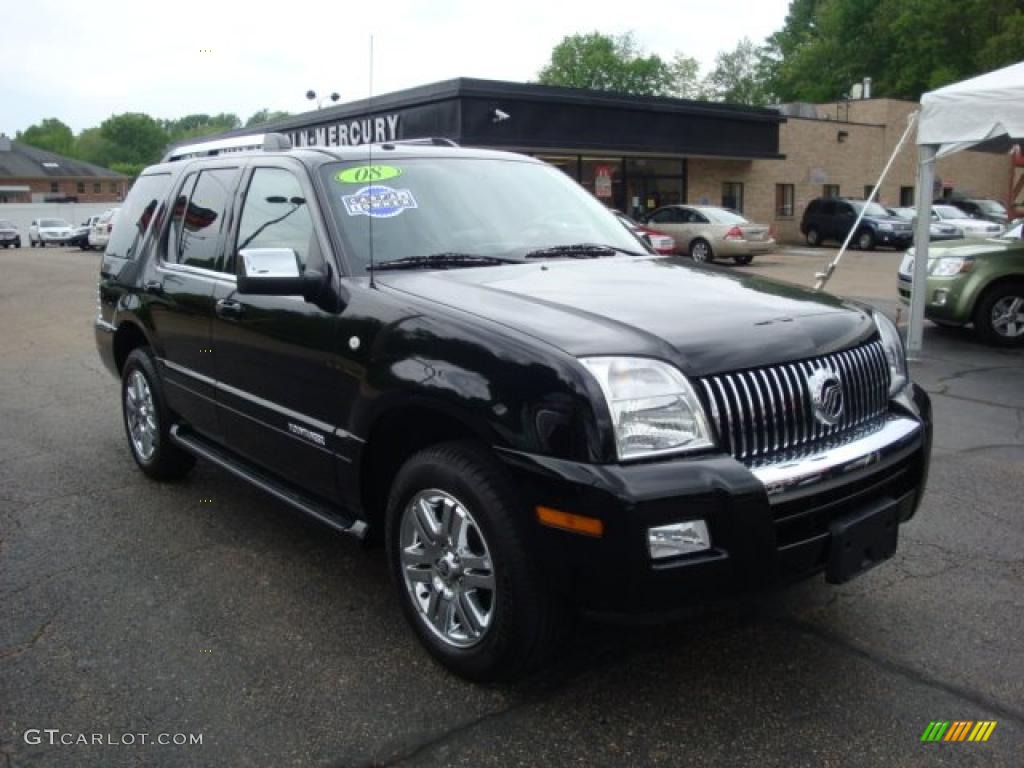 2008 Mountaineer Premier AWD - Black / Charcoal Black photo #5