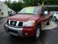 2006 Red Brawn Nissan Titan LE Crew Cab 4x4  photo #8