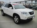 2010 Summit White GMC Acadia SLT AWD  photo #2