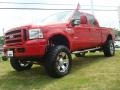 2006 Red Clearcoat Ford F250 Super Duty XLT Crew Cab 4x4  photo #2