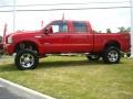 2006 Red Clearcoat Ford F250 Super Duty XLT Crew Cab 4x4  photo #3