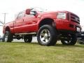 2006 Red Clearcoat Ford F250 Super Duty XLT Crew Cab 4x4  photo #8