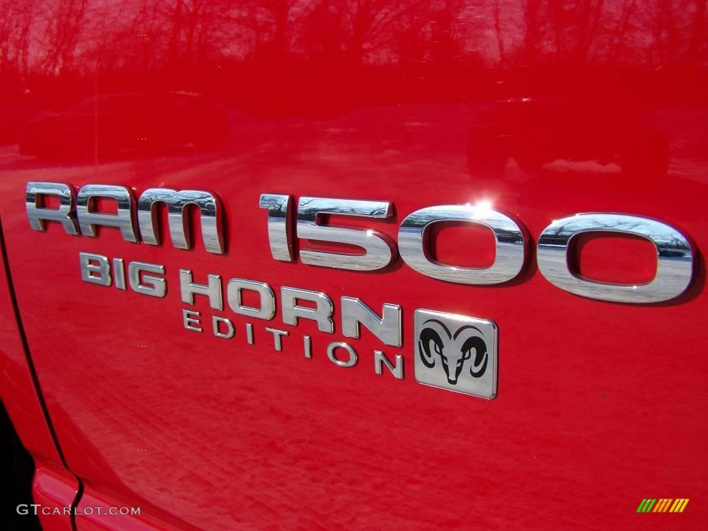 2005 Ram 1500 Big Horn Edition Quad Cab - Flame Red / Dark Slate Gray photo #3