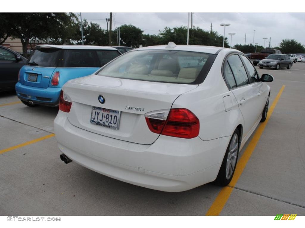 2008 3 Series 328i Sedan - Alpine White / Beige photo #4