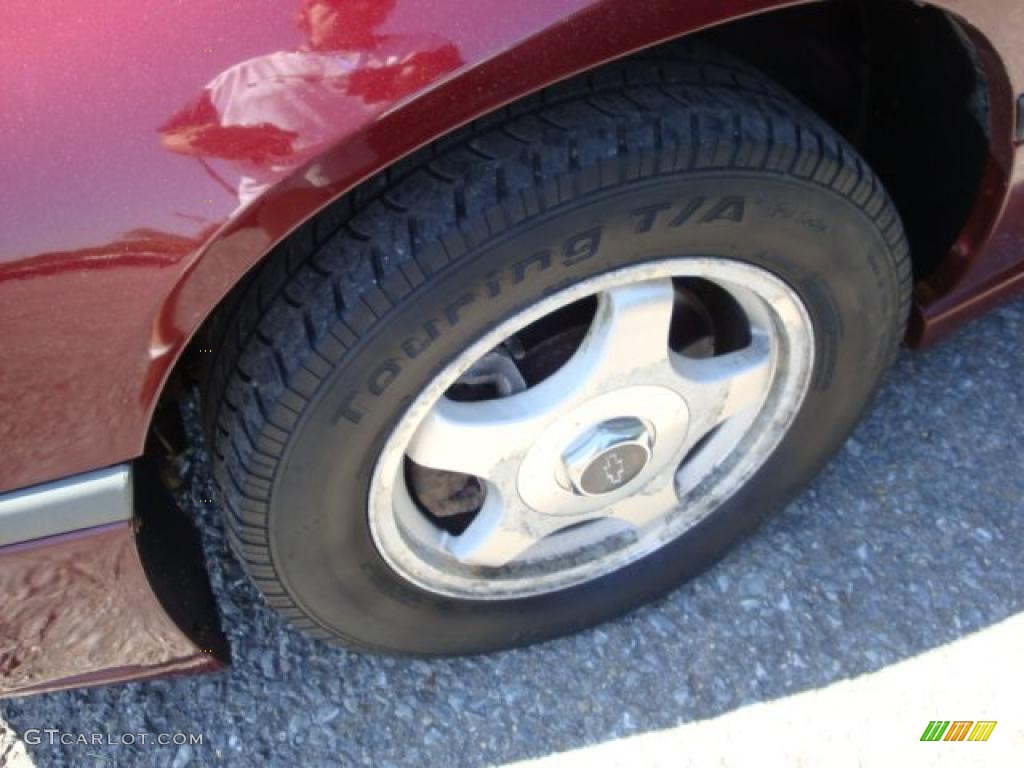 2002 Impala LS - Dark Carmine Red Metallic / Medium Gray photo #7