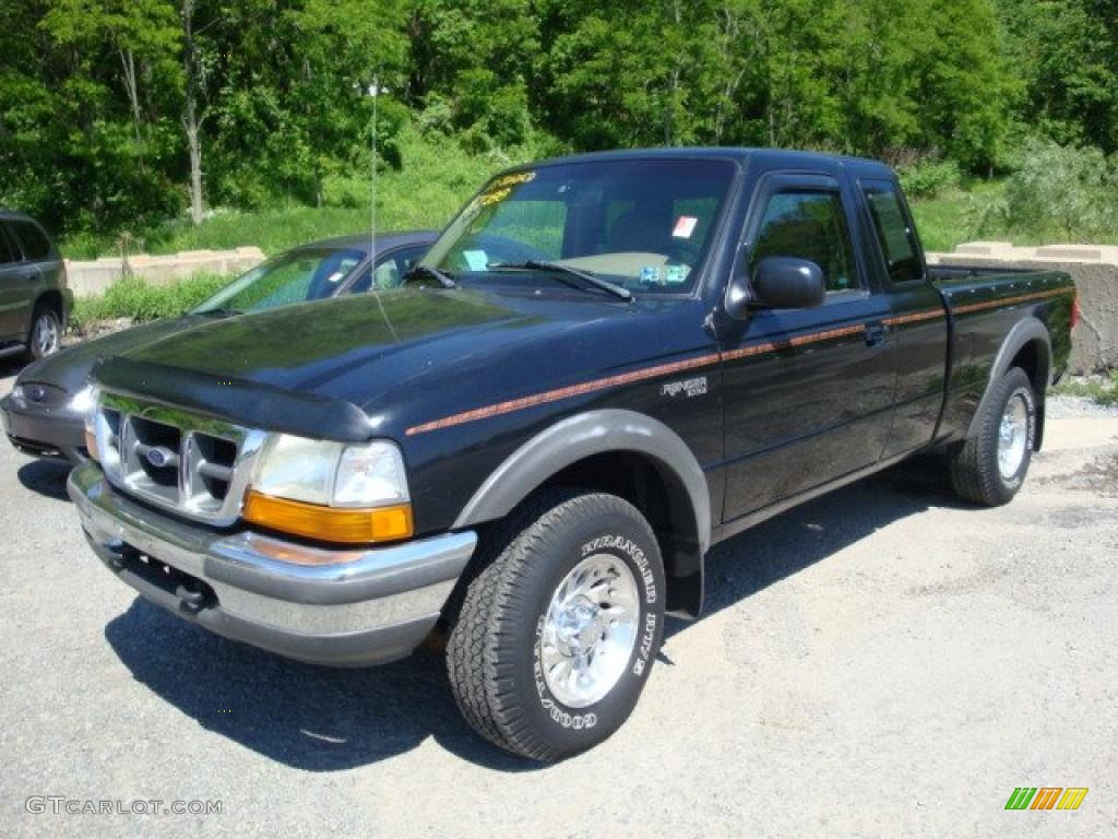 1998 Black Ford Ranger XLT Extended Cab 4x4 30281038 Photo 5