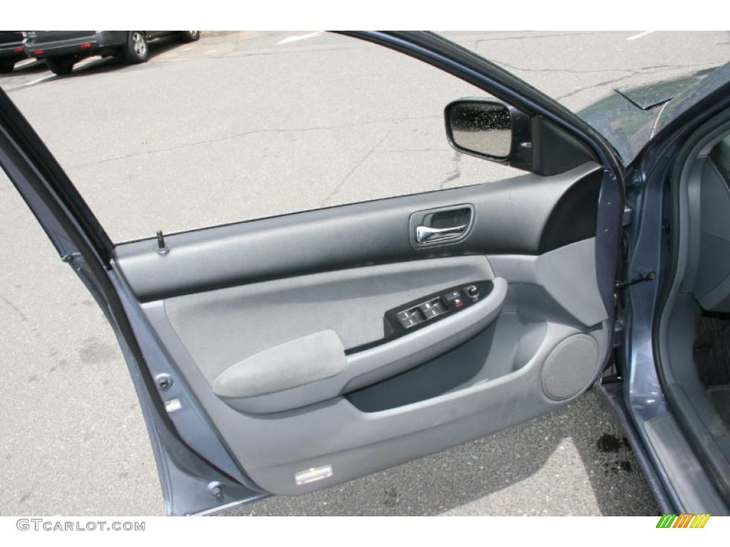 2007 Accord SE Sedan - Cool Blue Metallic / Gray photo #13