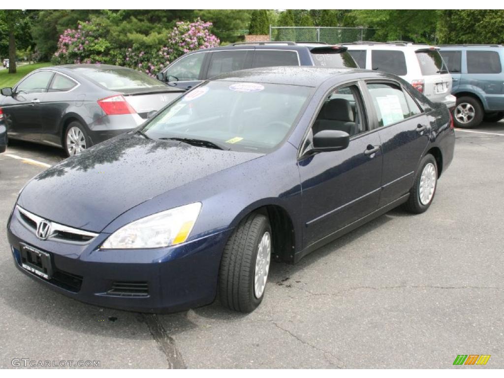 2007 Accord Value Package Sedan - Royal Blue Pearl / Gray photo #1