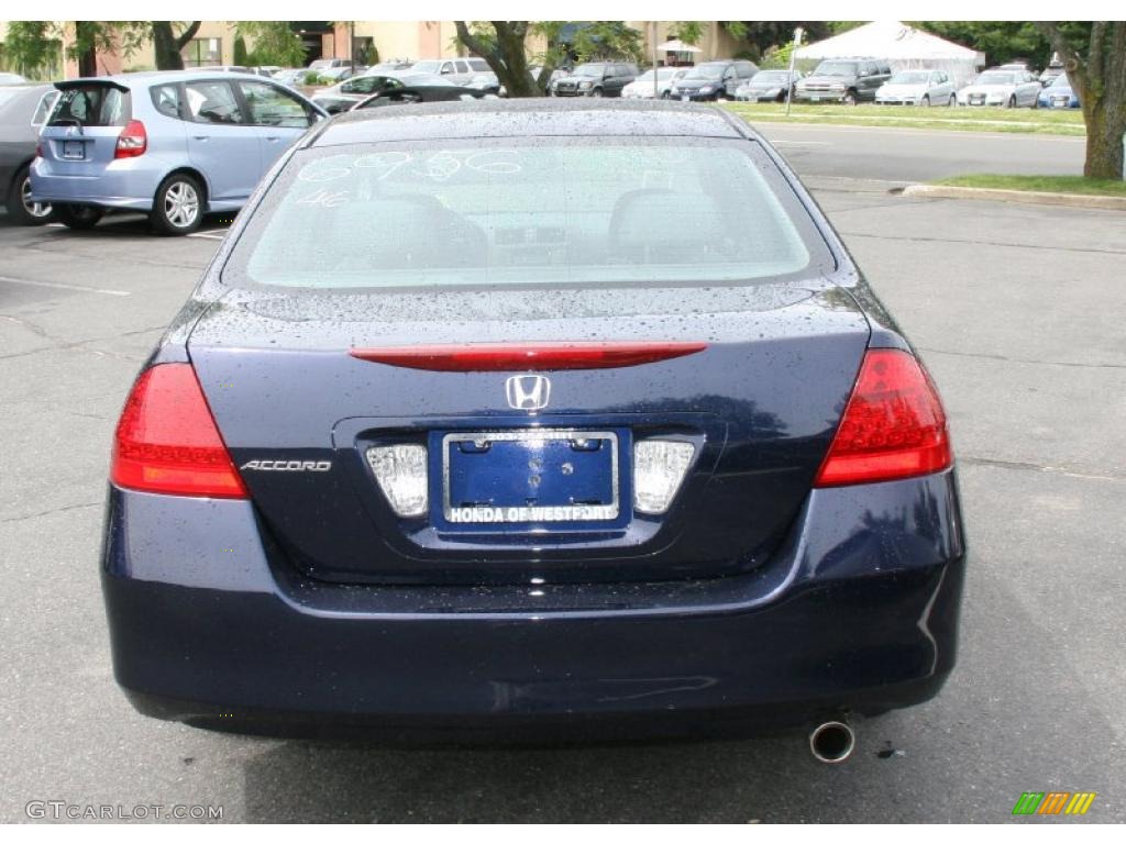 2007 Accord Value Package Sedan - Royal Blue Pearl / Gray photo #6