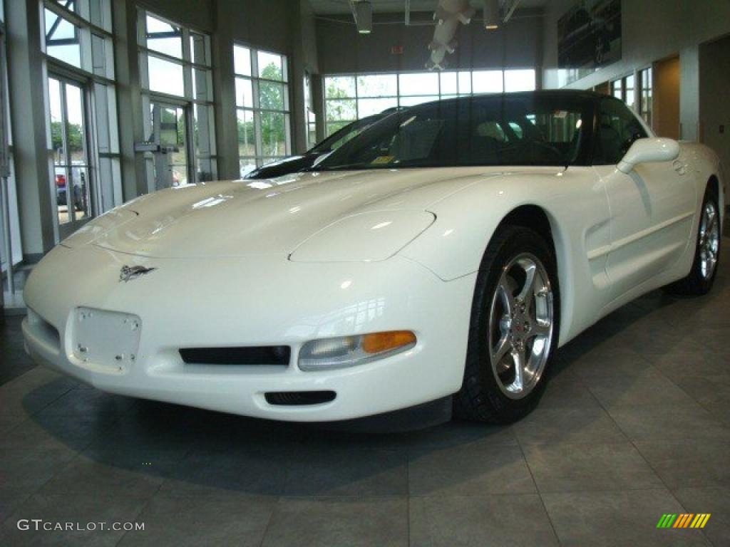 2003 Corvette Coupe - Speedway White / Light Gray photo #1