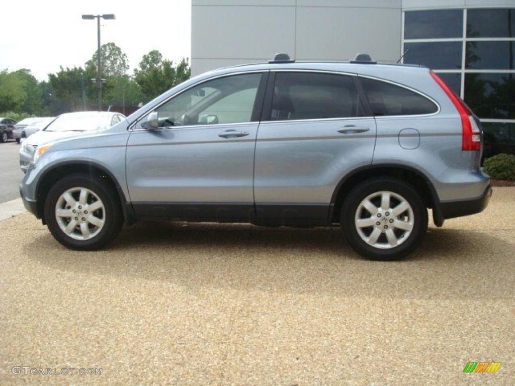 2007 CR-V EX-L 4WD - Glacier Blue Metallic / Gray photo #3