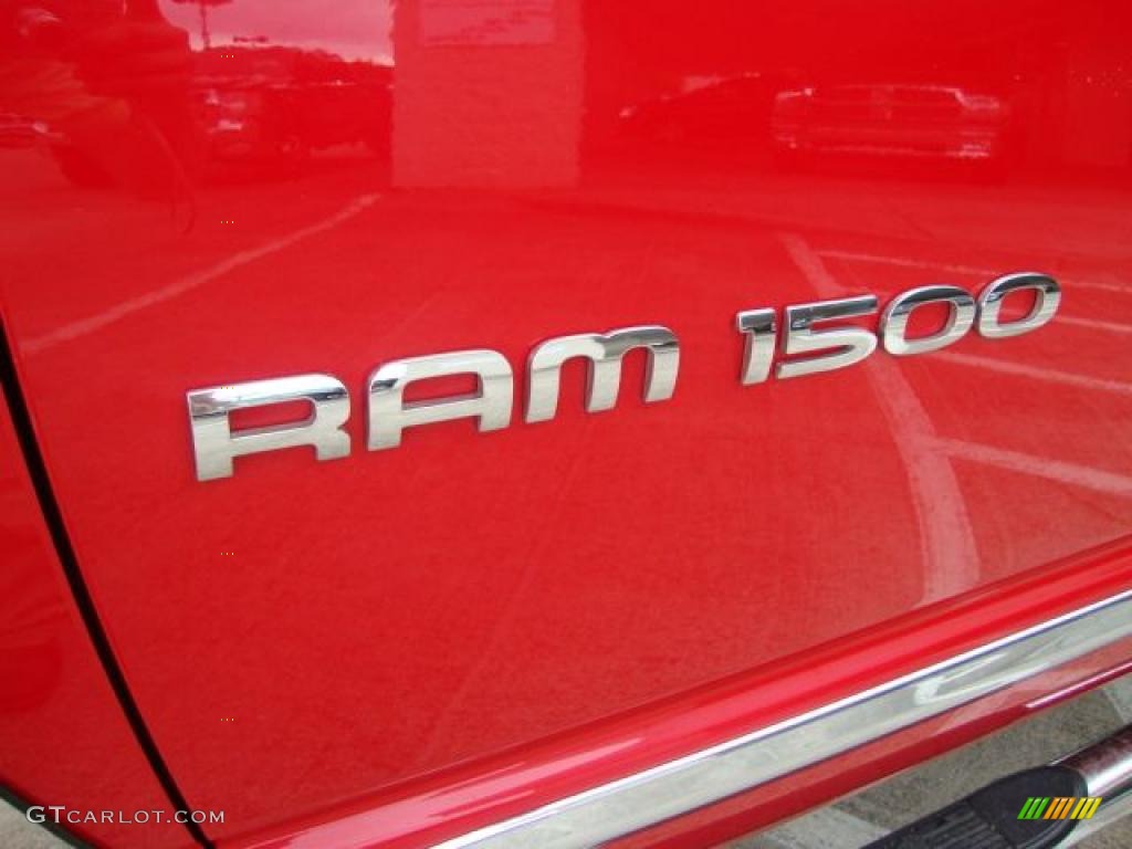 2004 Ram 1500 Laramie Quad Cab 4x4 - Flame Red / Taupe photo #28